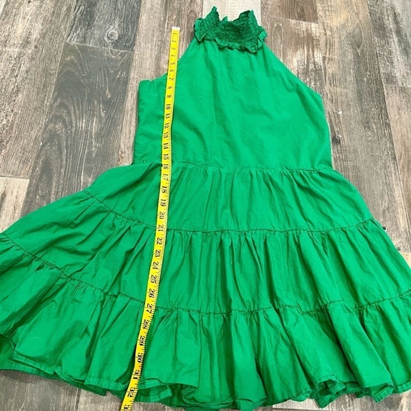 Alexia Admor ~ Green Smocked Neck Trapeze ~MOLLY DRESS $245 size 2 halter - Picture 9 of 14